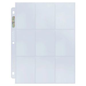 Silver Series 9-Pocket Pages (100ct) for Standard Size Cards